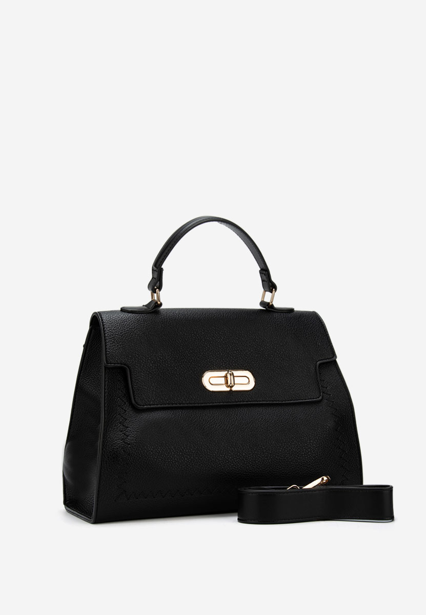 Czarna torebka do biura Essperia