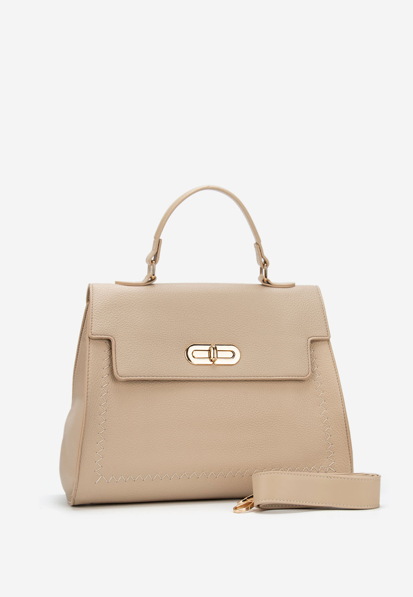 Camelowe torebka do biura Essperia