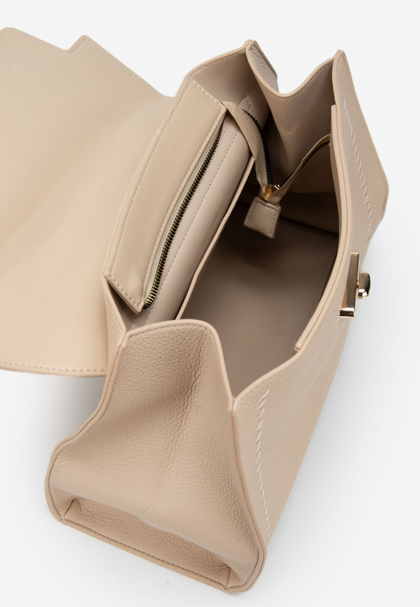 Camelowe torebka do biura Essperia