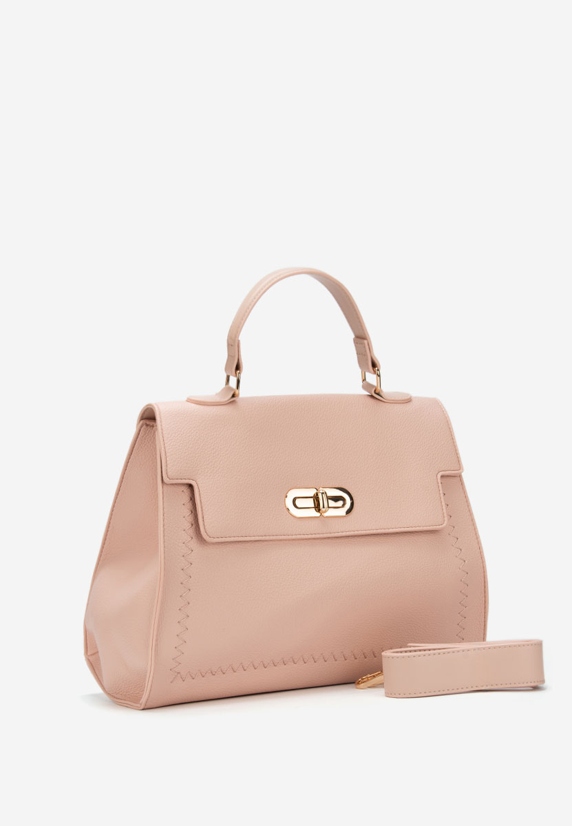 Różowe torebka do biura Essperia