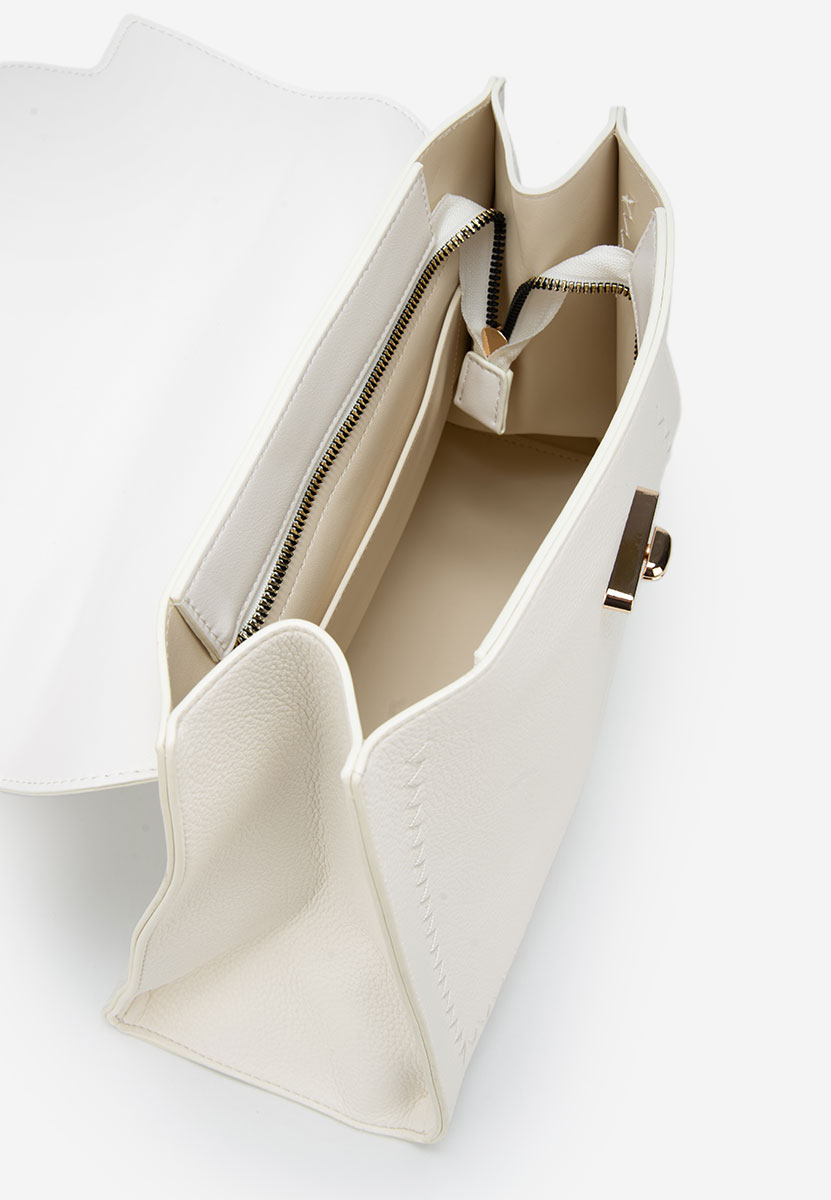 Białe torebka do biura Essperia