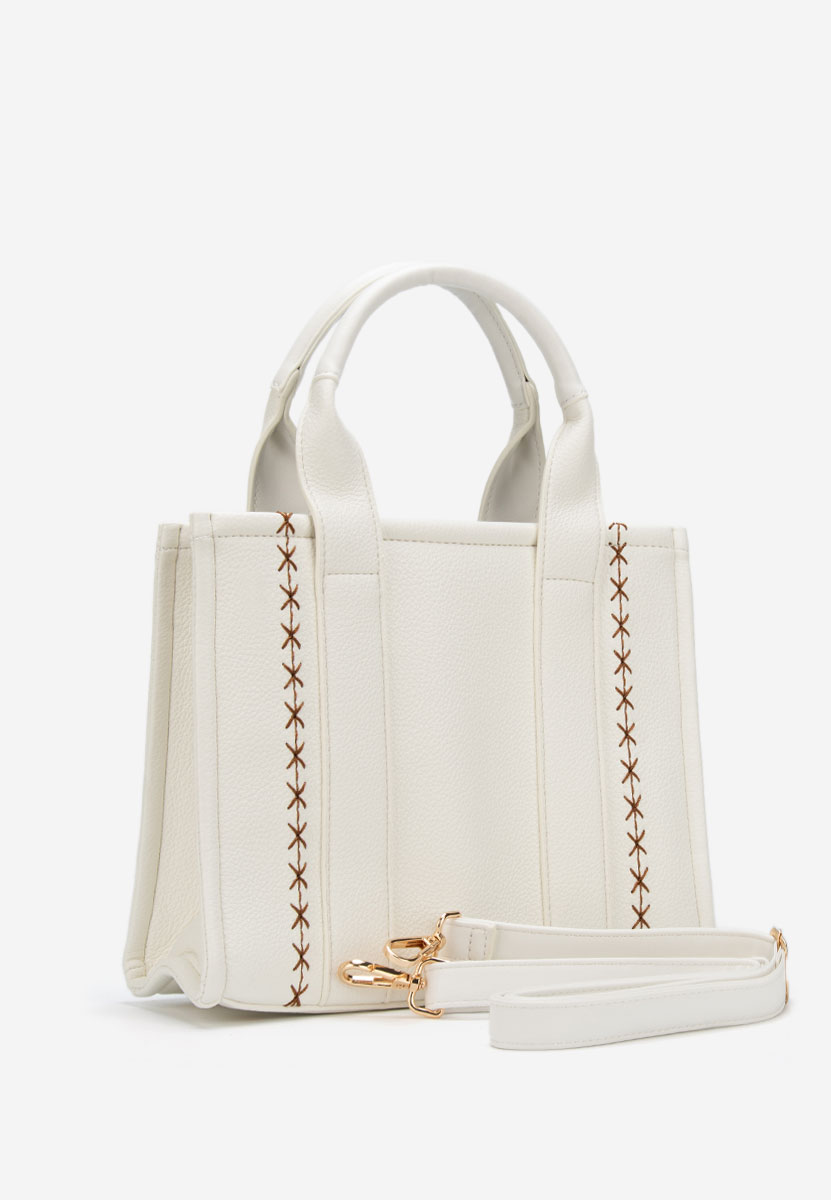 Białe torebka do ręki Merlania