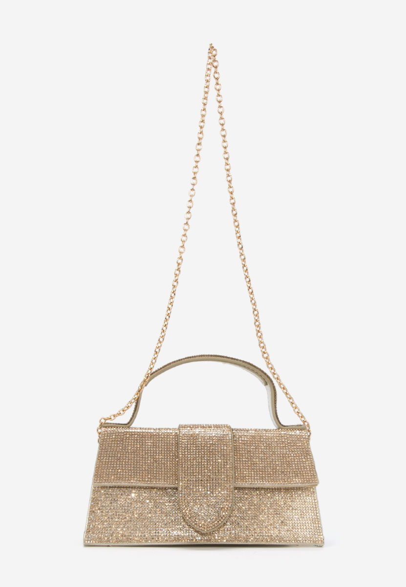 Złote torebka do ręki Rucsanda