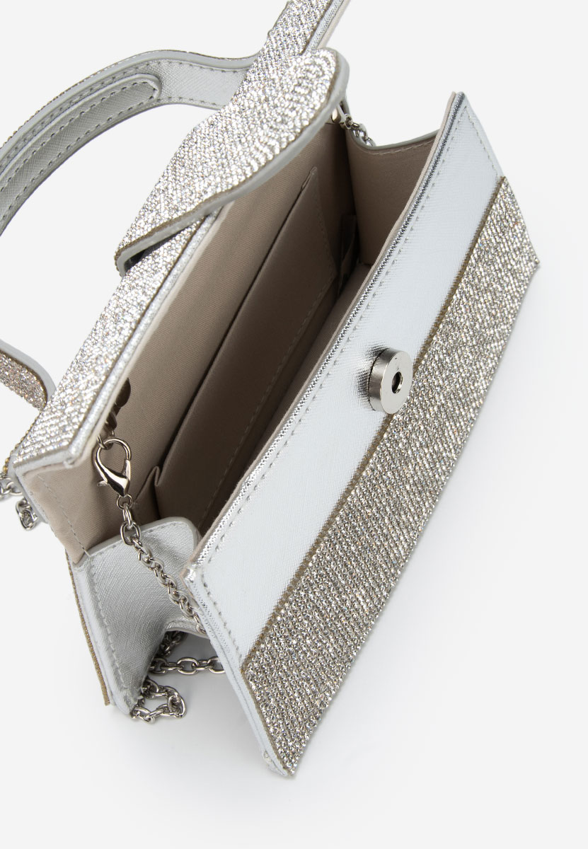 Srebrne torebka do ręki Rucsanda