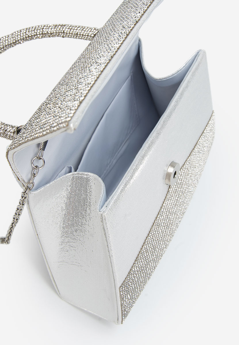 Srebrne torebka do ręki Lenisa