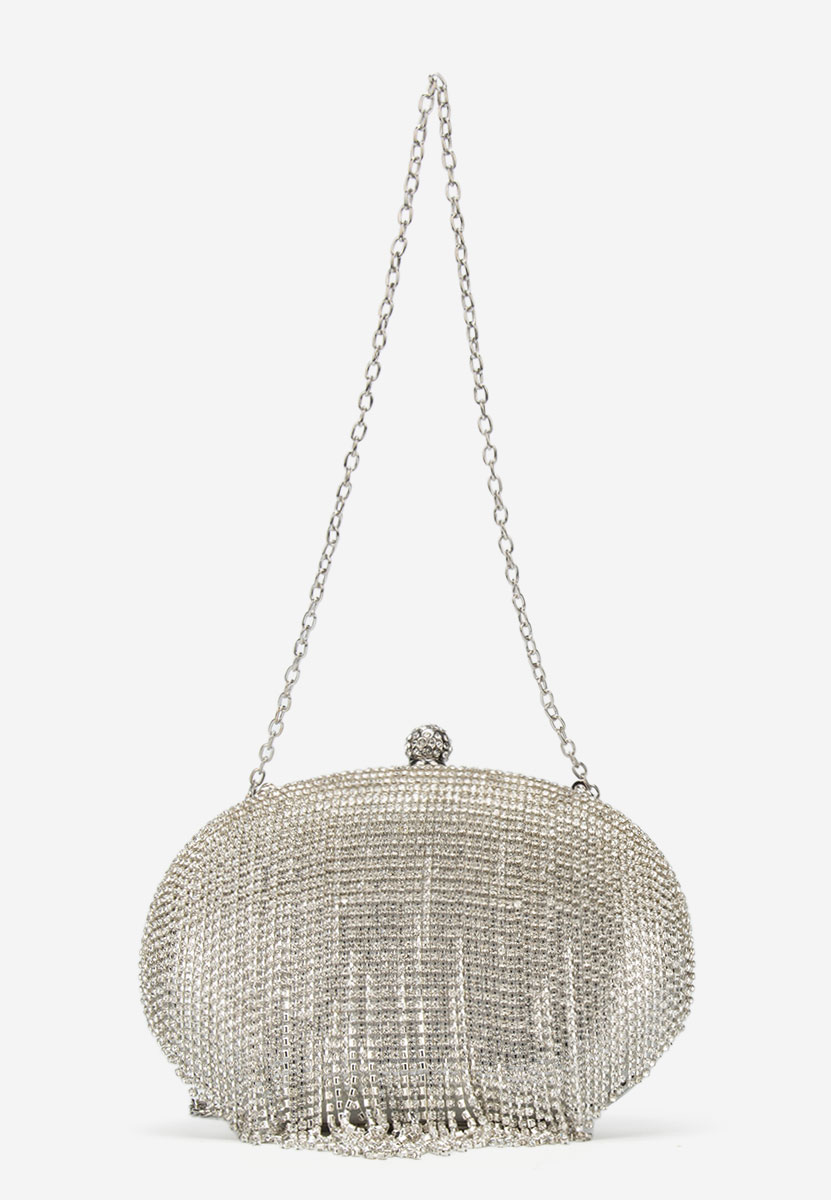 Srebrne torebka do ręki Avalina