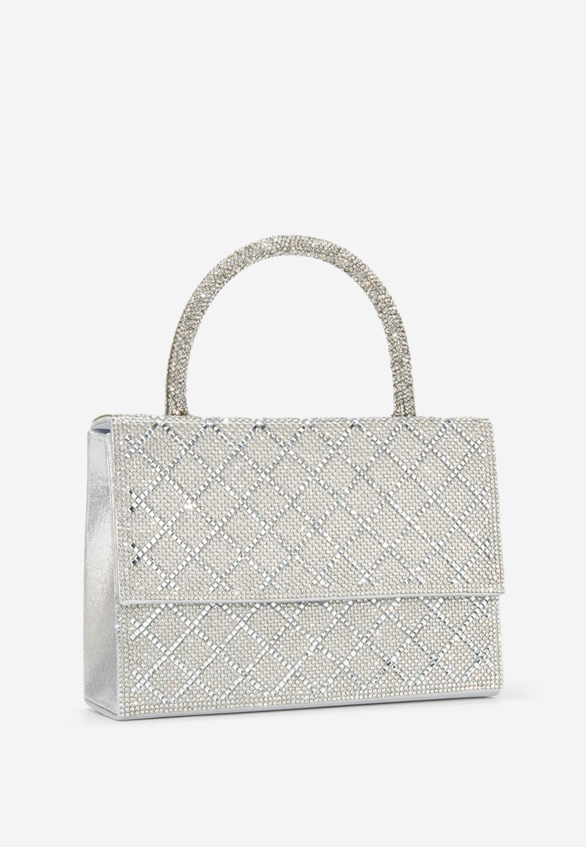 Srebrne torebka do ręki Karolima