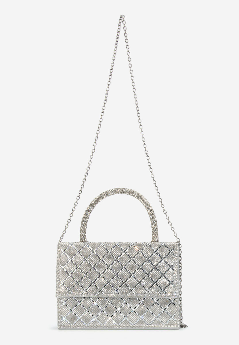 Srebrne torebka do ręki Karolima