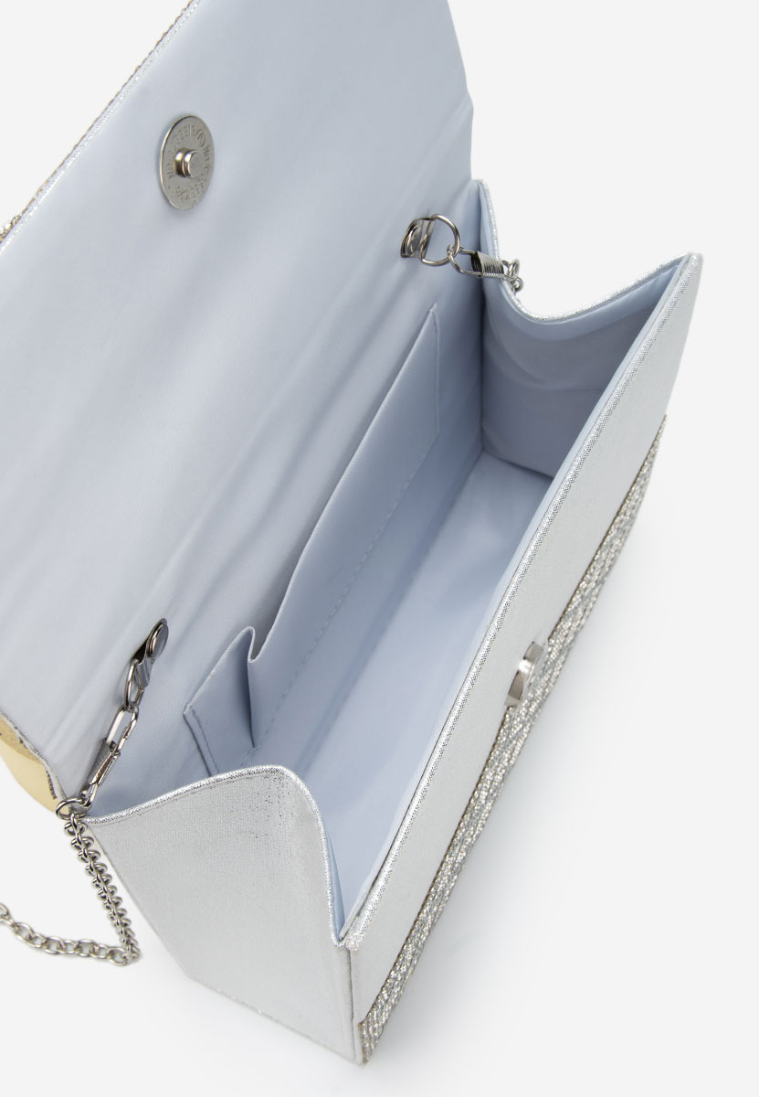 Srebrne torebka do ręki Karolima