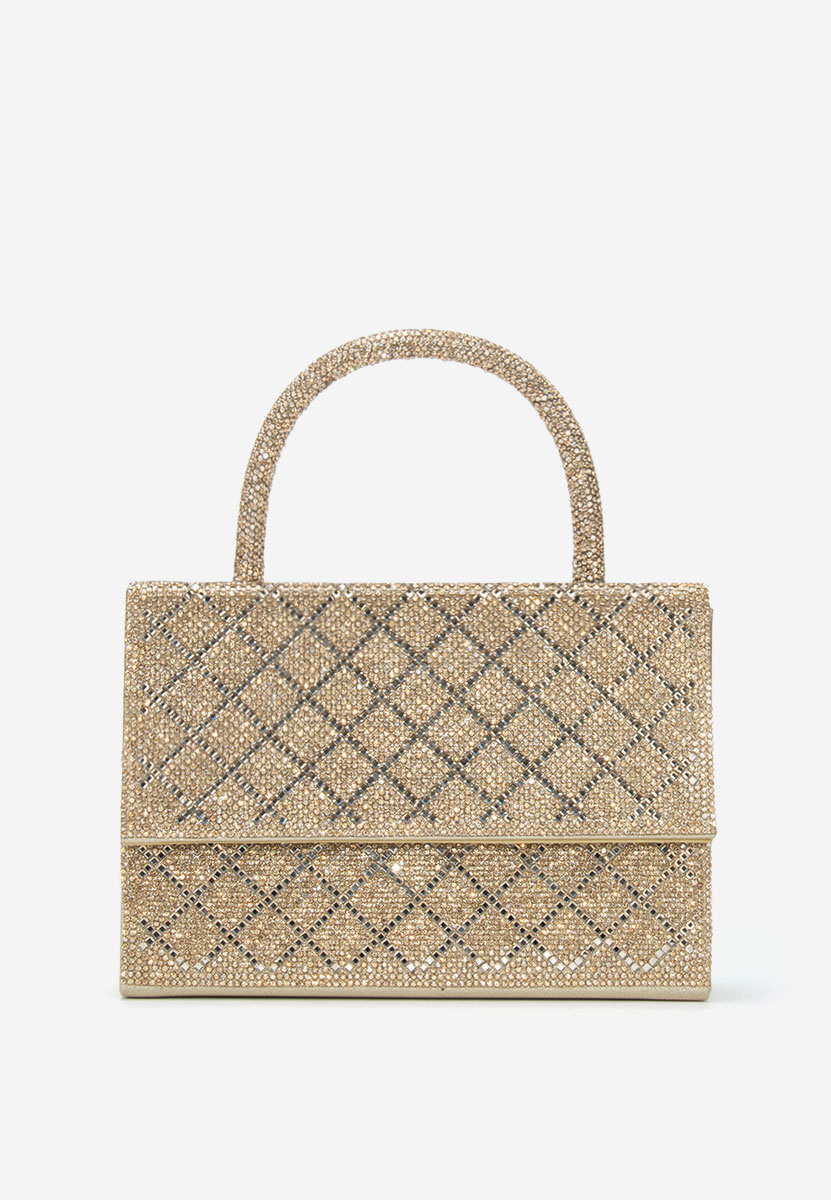 Złote torebka do ręki Karolima