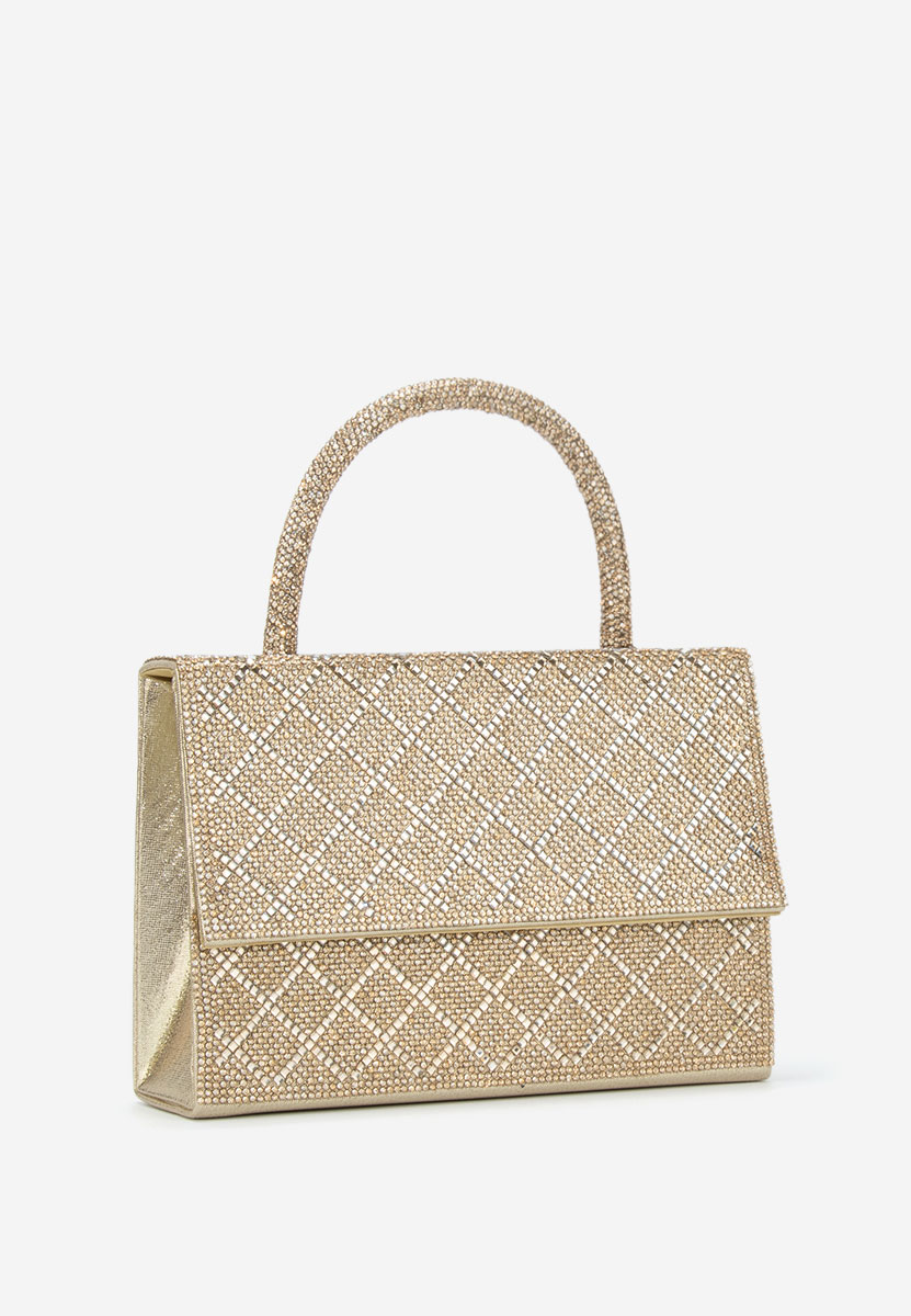 Złote torebka do ręki Karolima