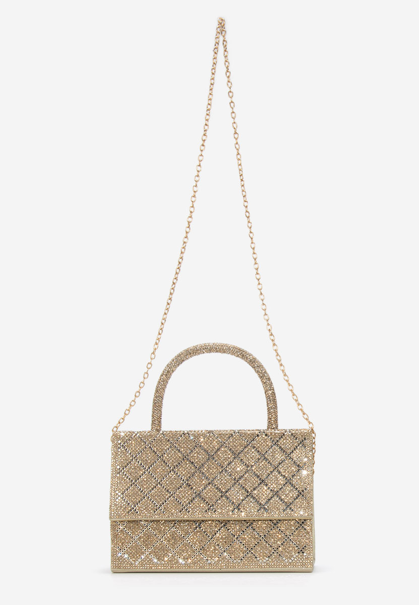 Złote torebka do ręki Karolima