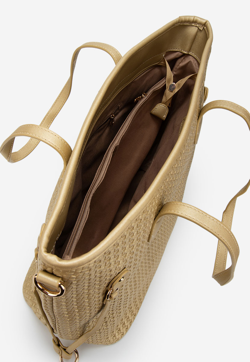 Złote torebka do ręki Mivya