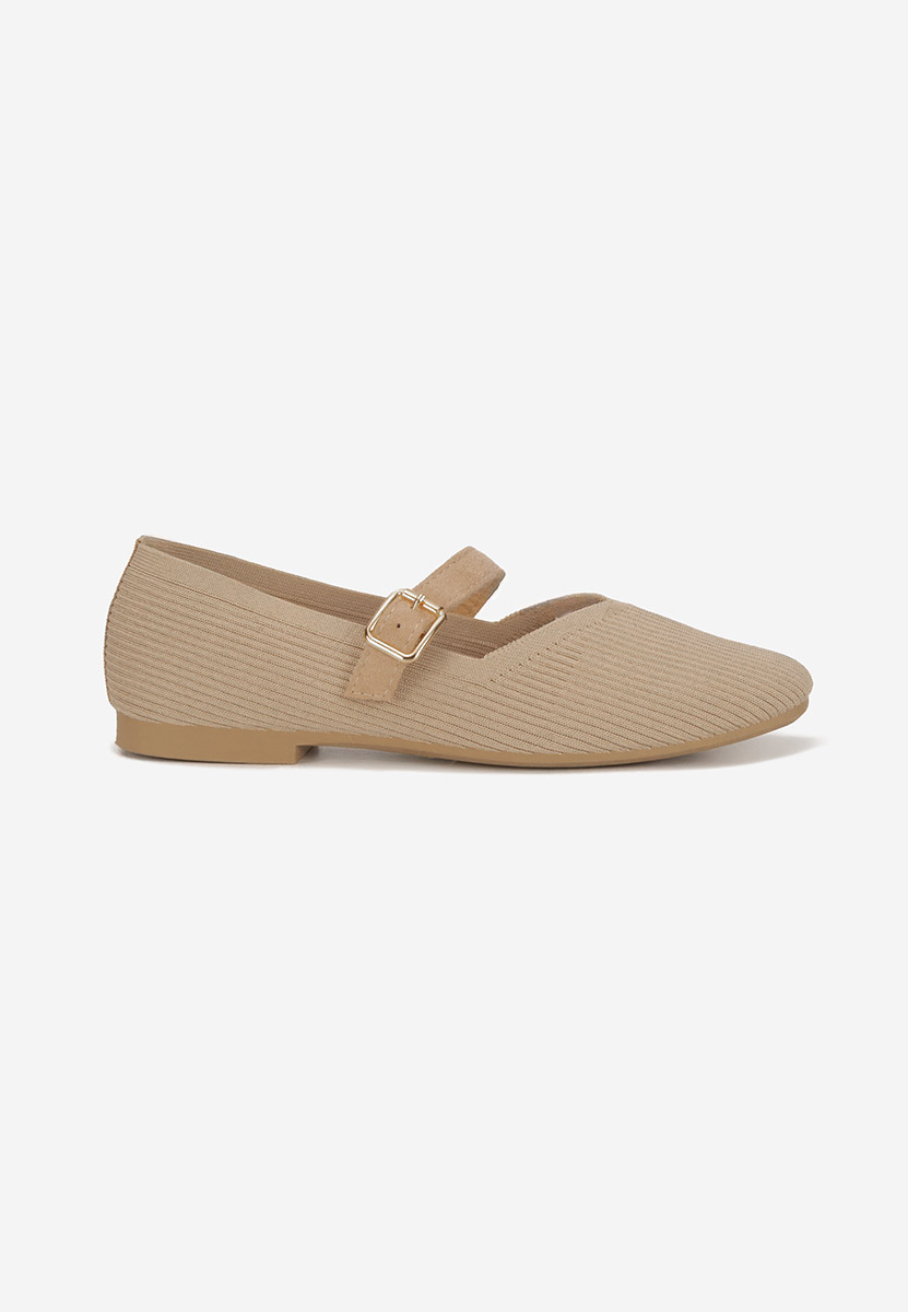 Khaki baleriny damskie Gabriella