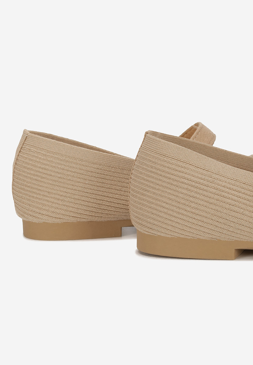 Khaki baleriny damskie Gabriella