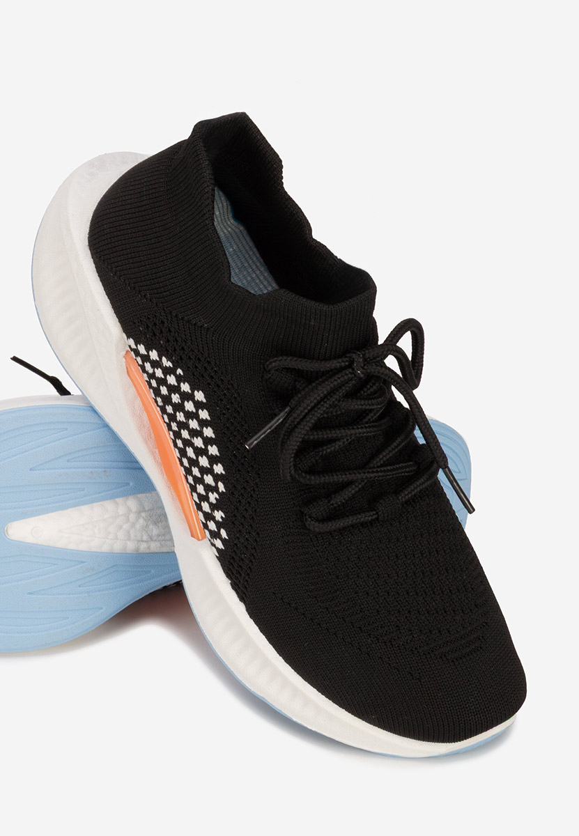 Czarne sneakersy damskie Euliana