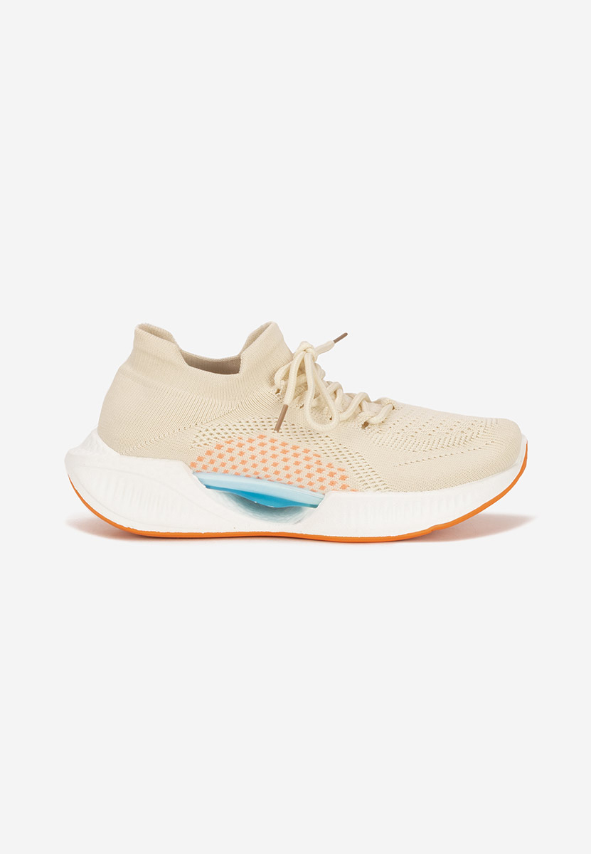 Beżowe sneakersy damskie Euliana