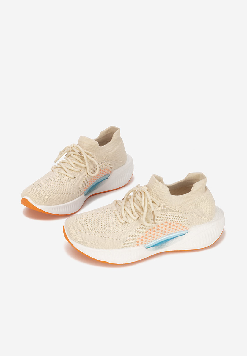 Beżowe sneakersy damskie Euliana