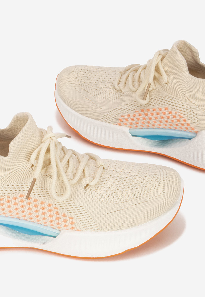 Beżowe sneakersy damskie Euliana
