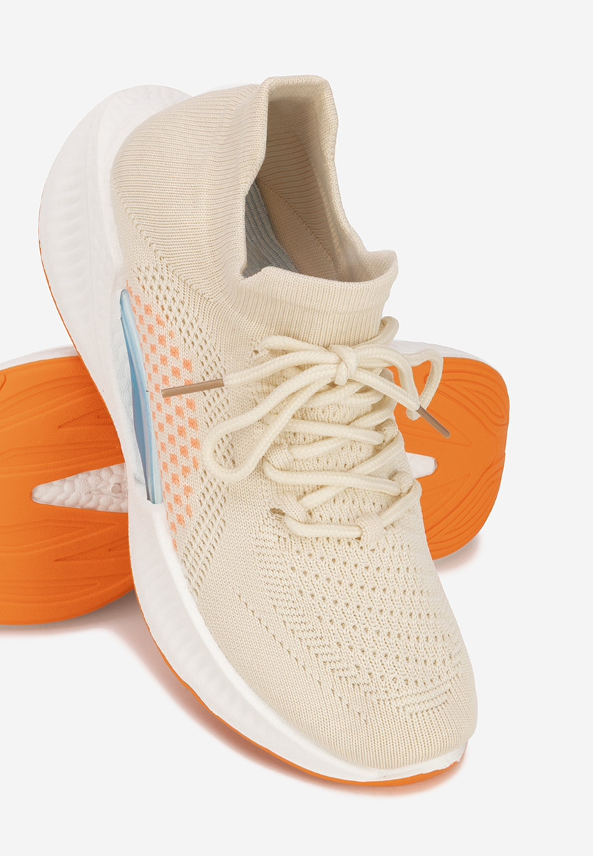 Beżowe sneakersy damskie Euliana