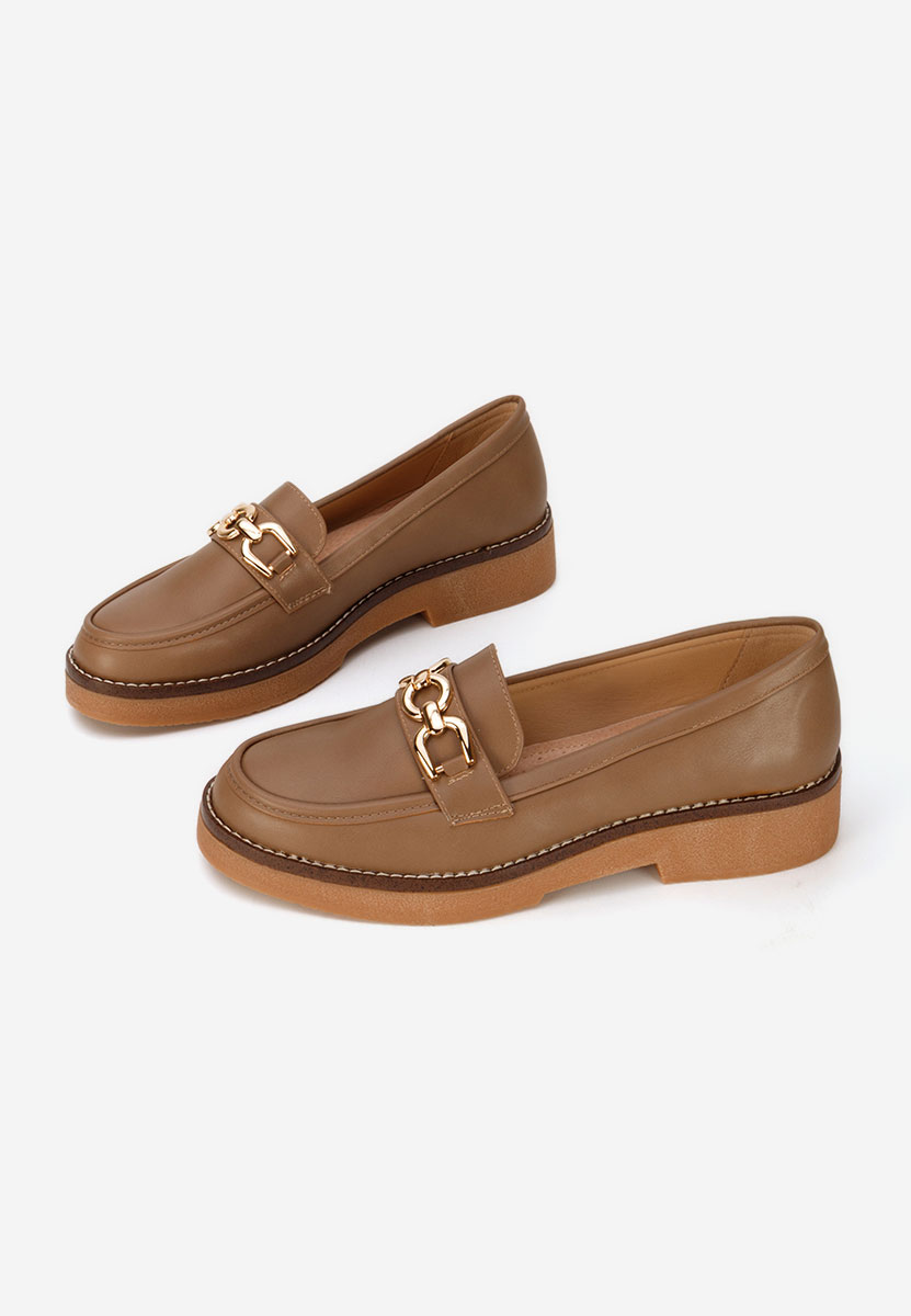 Khaki mokasyny damskie Calisteia
