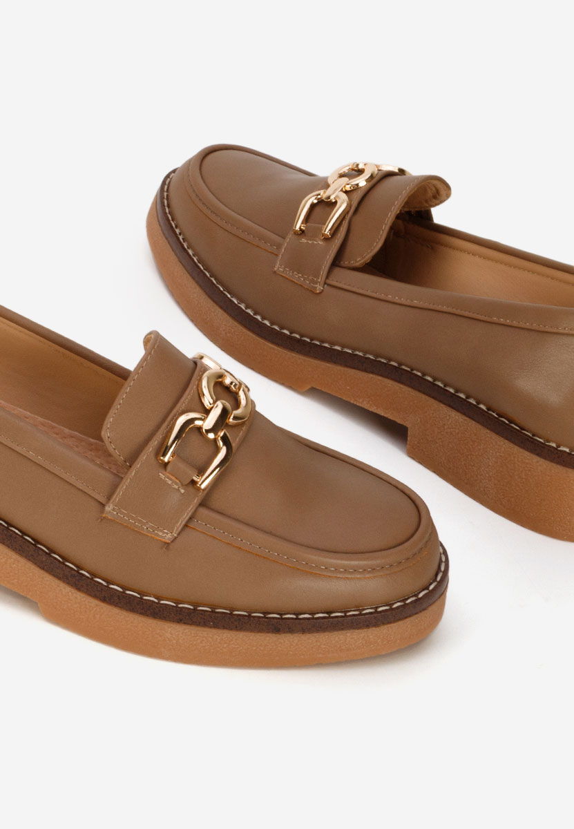Khaki mokasyny damskie Calisteia