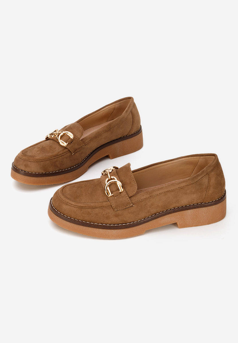 Khaki mokasyny damskie Zephya