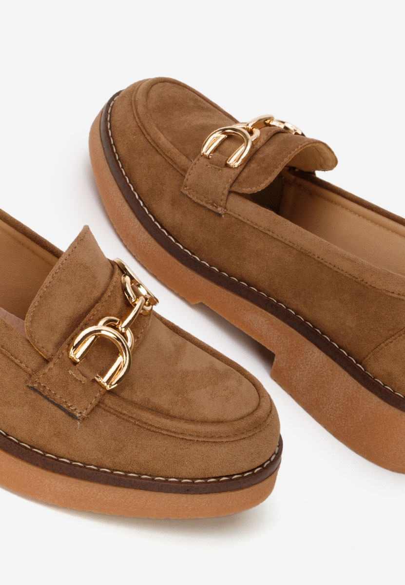 Khaki mokasyny damskie Zephya