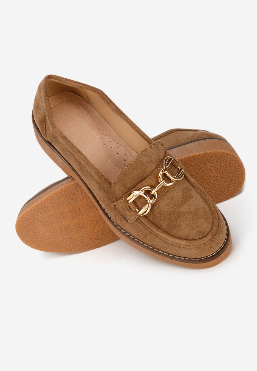 Khaki mokasyny damskie Zephya
