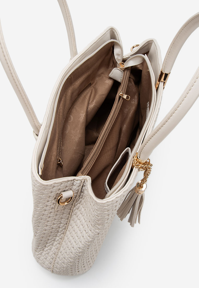 Beżowe torebka do ręki Trynia