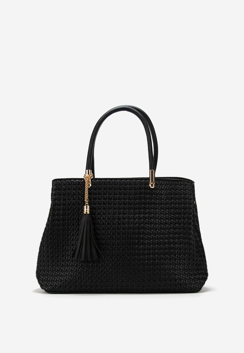 Czarna torebka do ręki Trynia