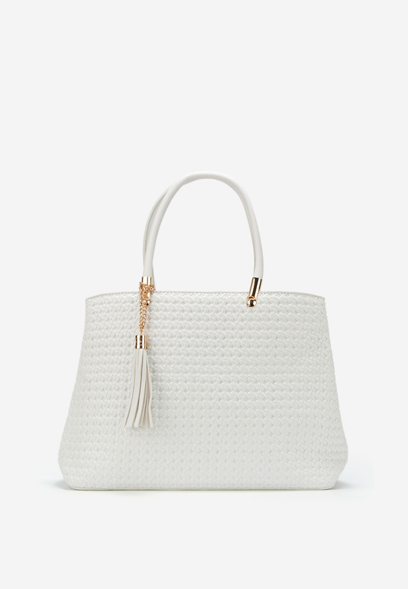 Białe torebka do ręki Trynia