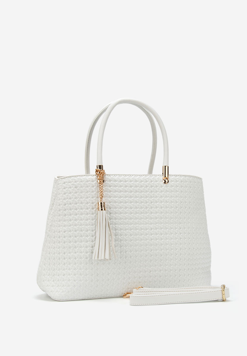 Białe torebka do ręki Trynia