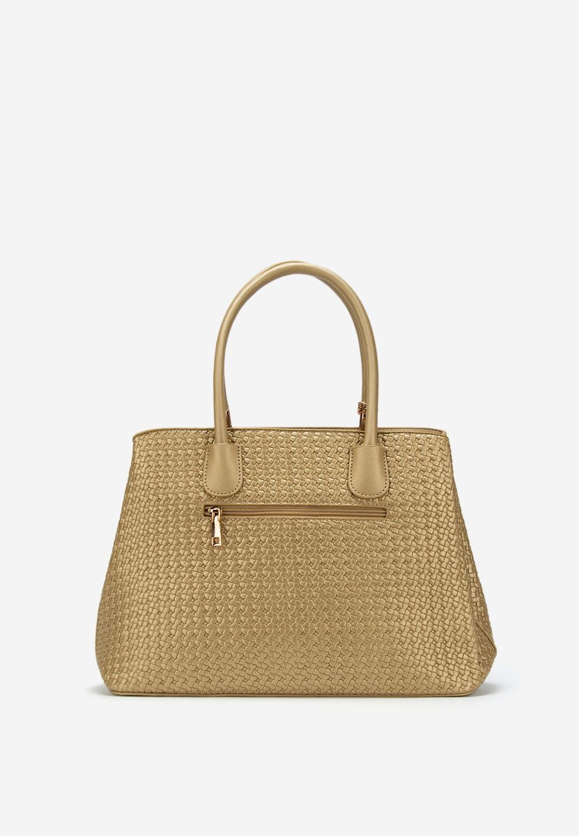 Złote torebka do ręki Trynia