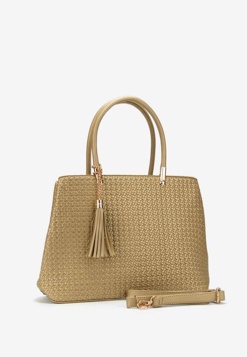 Złote torebka do ręki Trynia