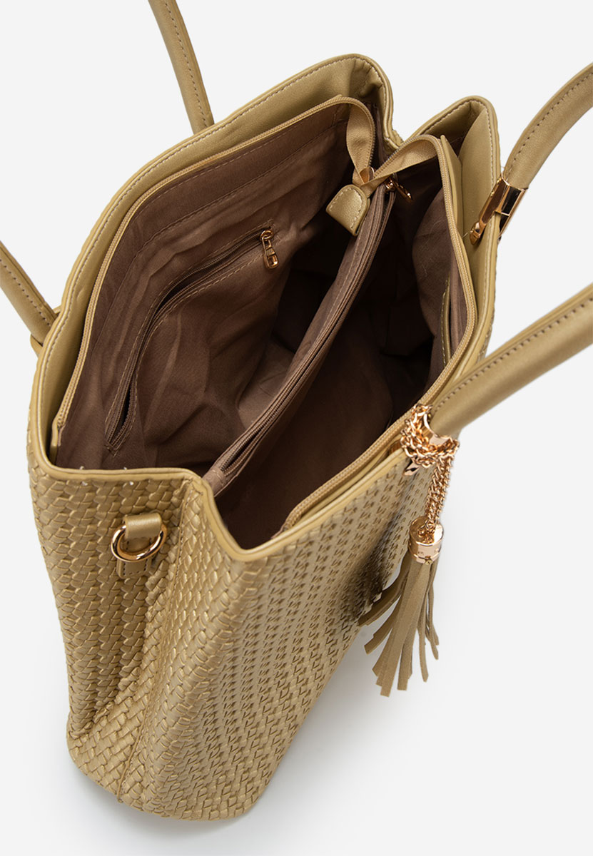 Złote torebka do ręki Trynia