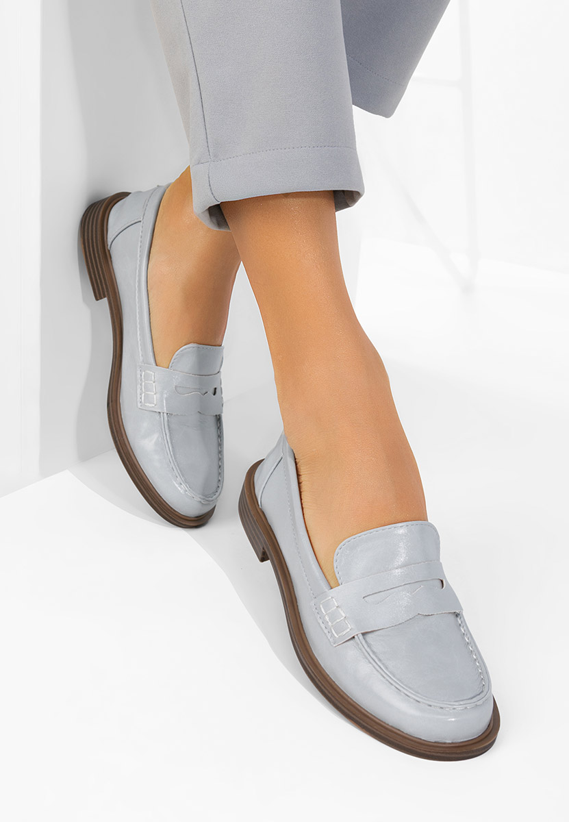 Niebieskie mokasyny damskie Zayrie