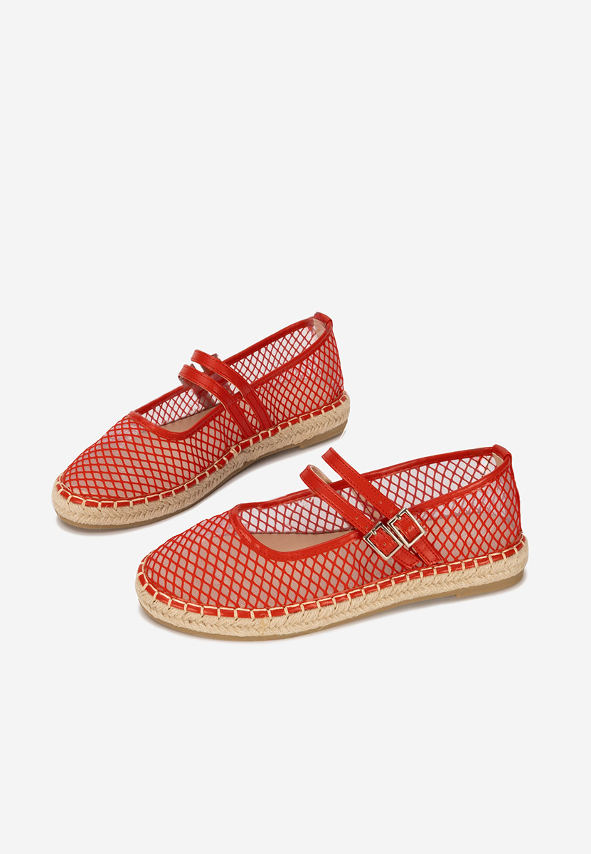 Czerwone espadryle damskie Nikia