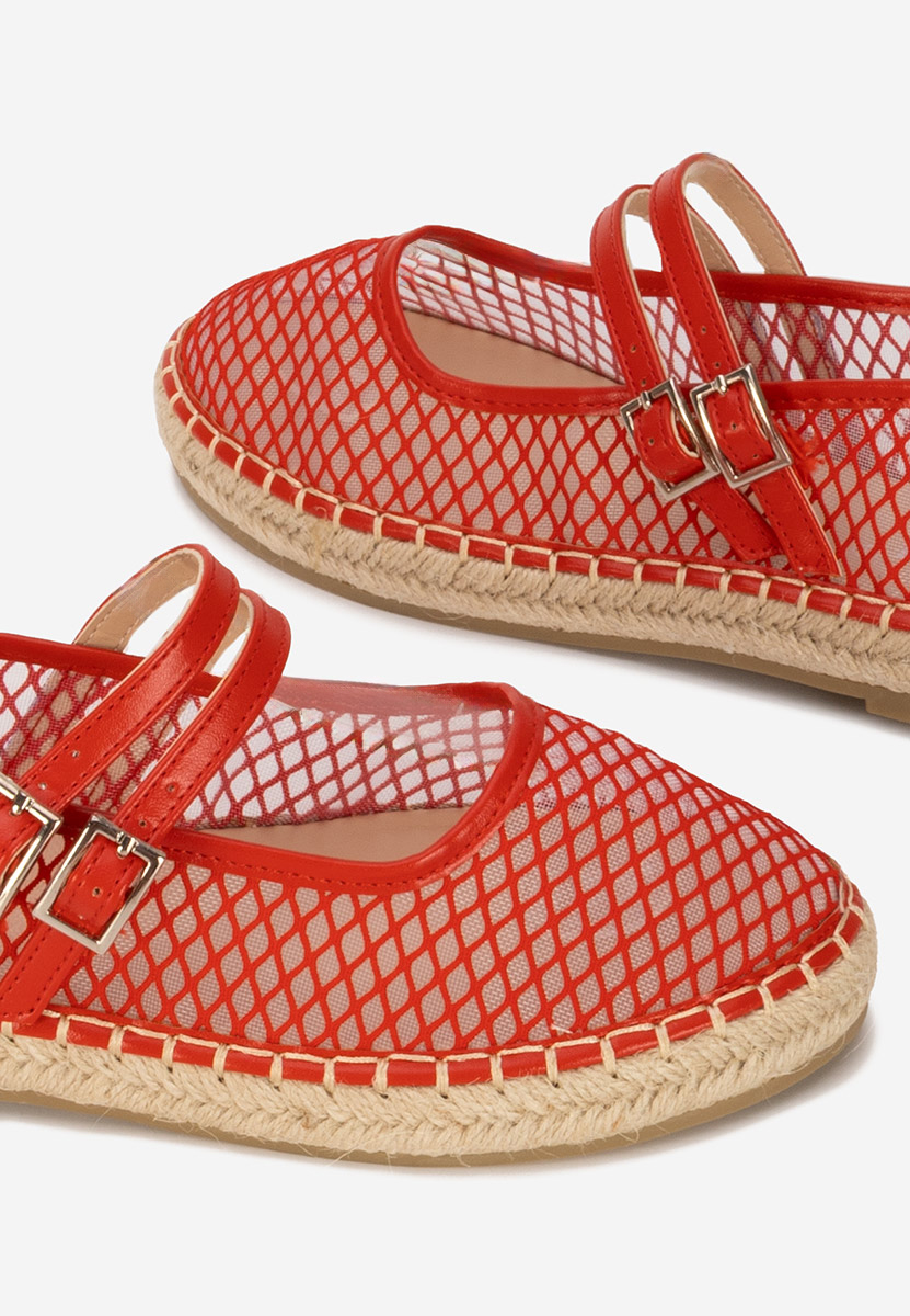 Czerwone espadryle damskie Nikia