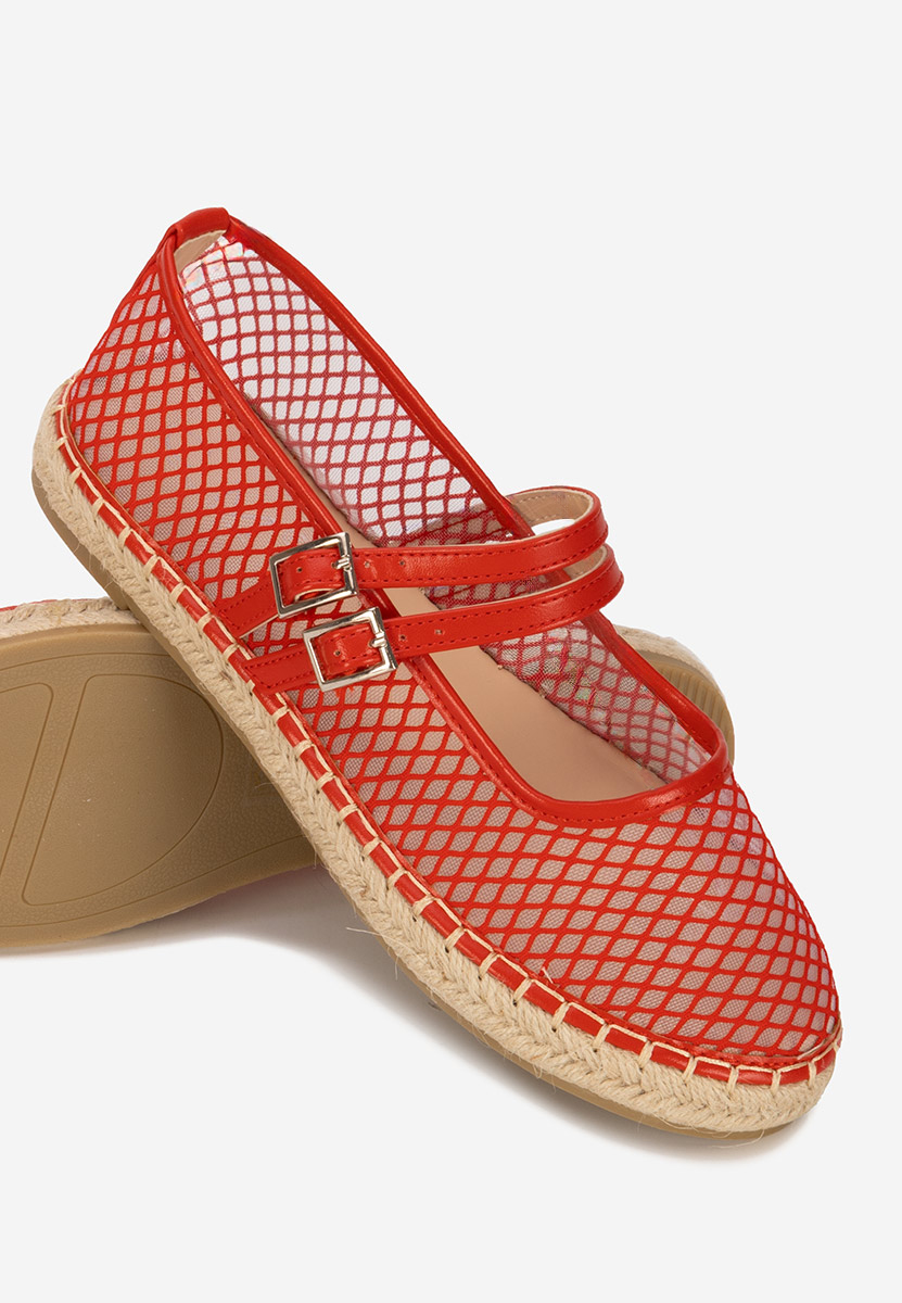 Czerwone espadryle damskie Nikia