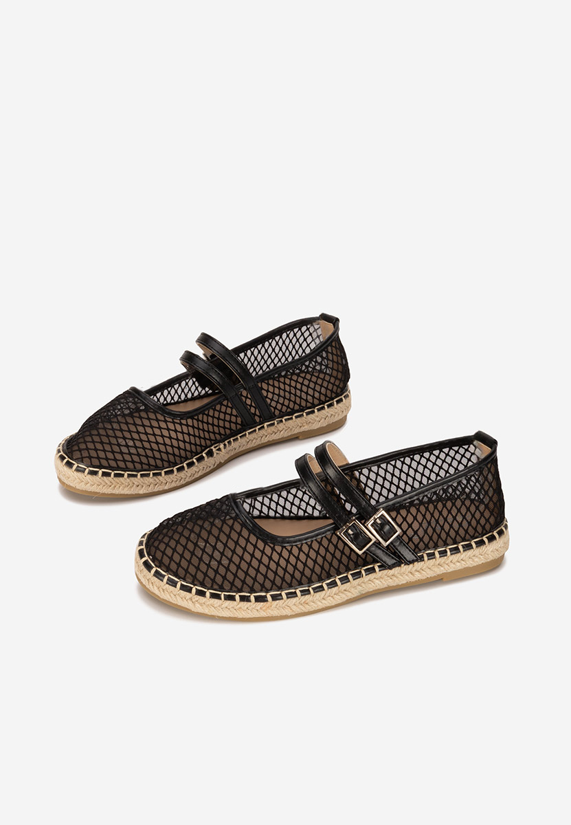 Czarne espadryle damskie Nikia