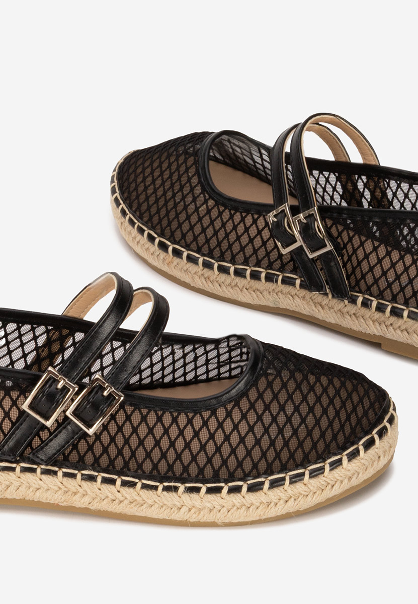 Czarne espadryle damskie Nikia