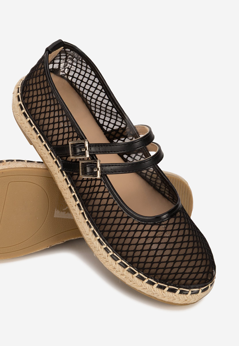 Czarne espadryle damskie Nikia