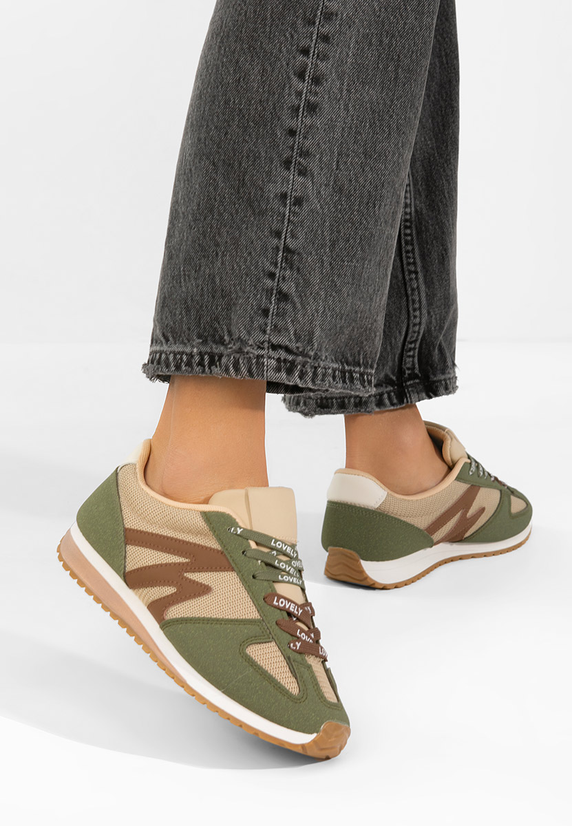 Zielone sneakersy damskie Jeina
