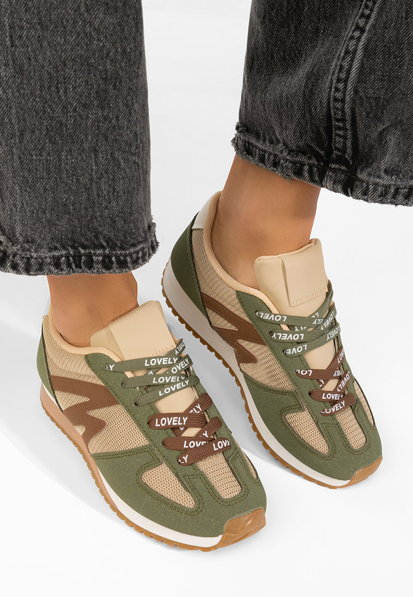 Zielone sneakersy damskie Jeina