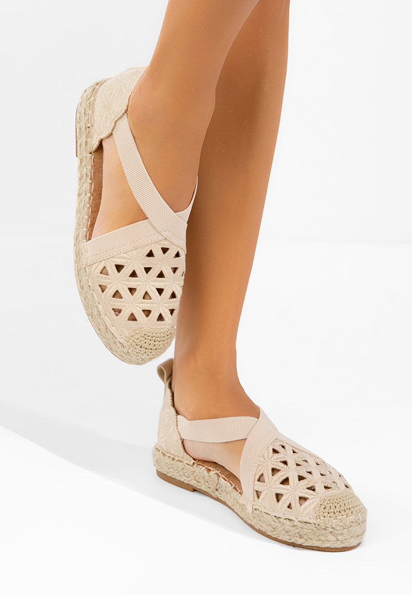 Beżowe espadryle damskie Feliania