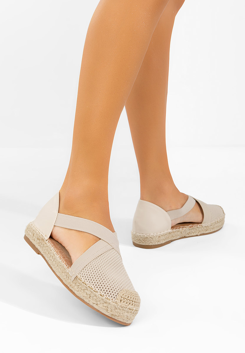 Beżowe espadryle damskie Fensy