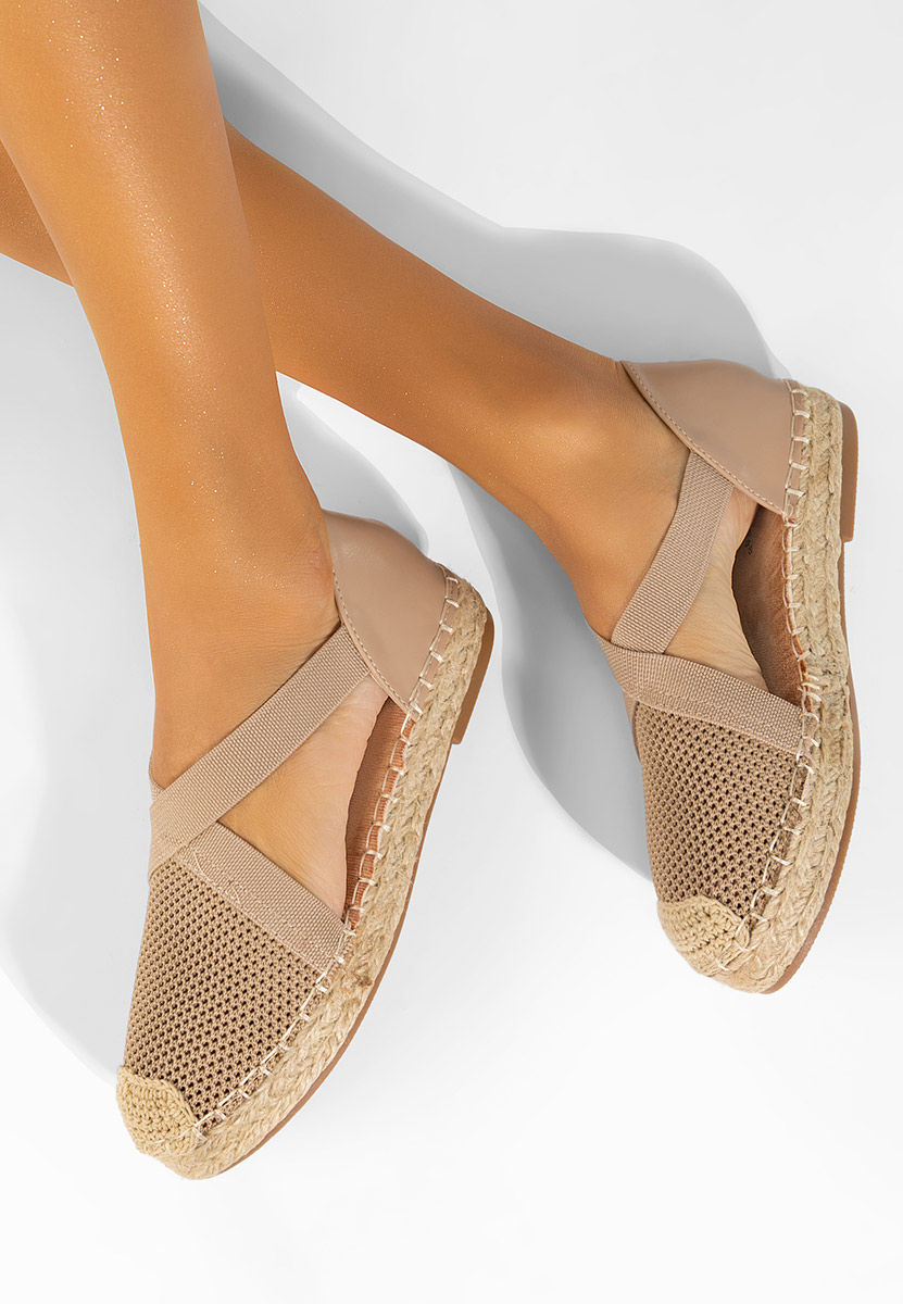 Khaki espadryle damskie Fensy