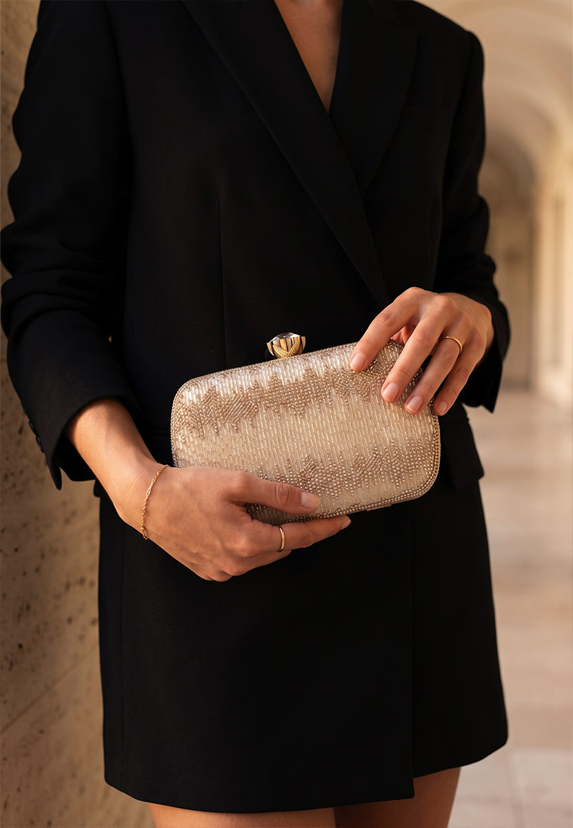 Złote kopertówka Mellina
