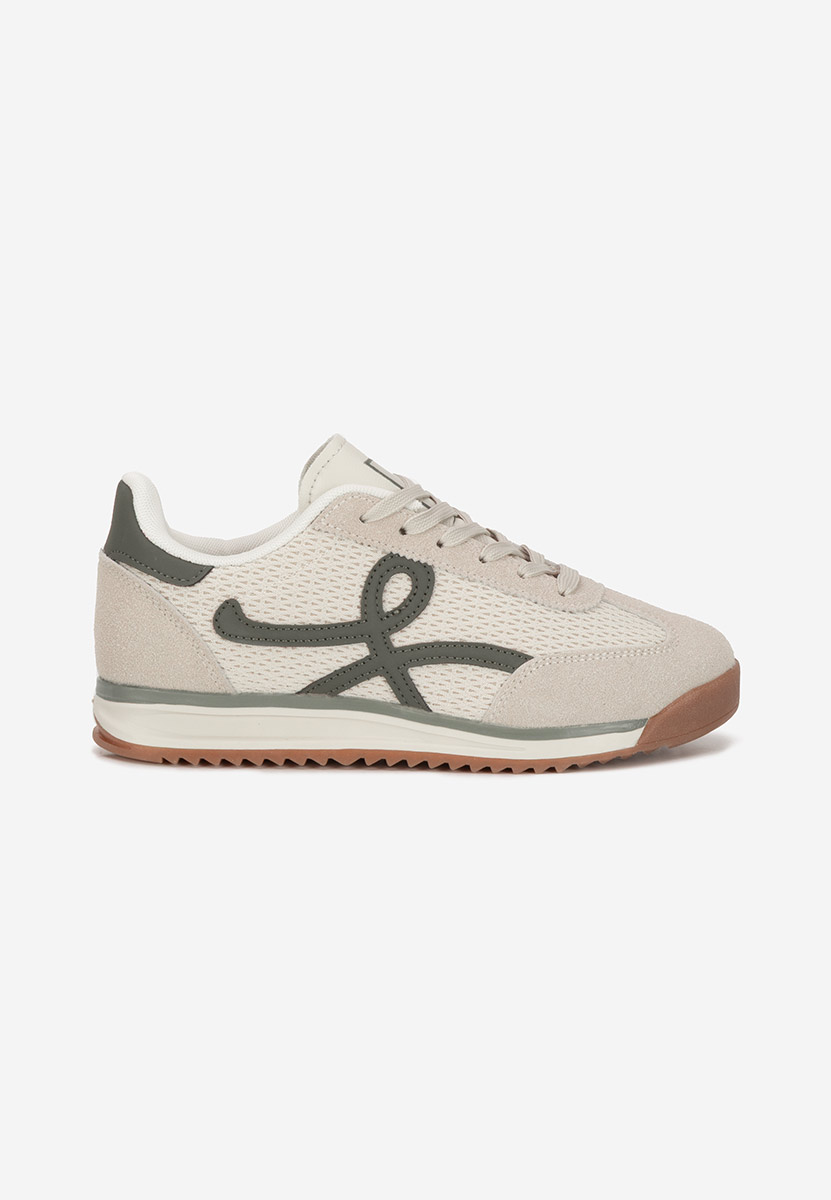 Beżowe sneakersy damskie Ferrelia